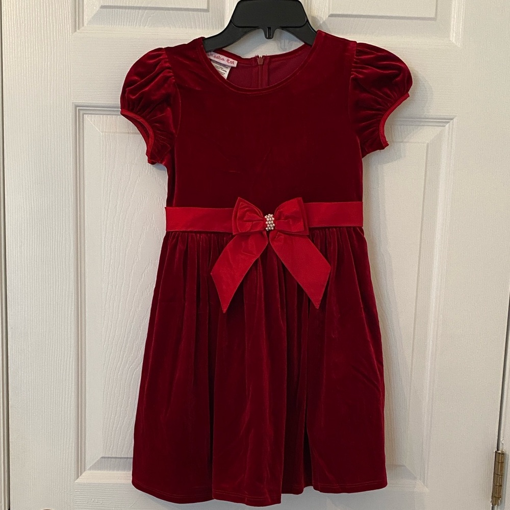 Jessica Ann Elegant Red Velvet Dress